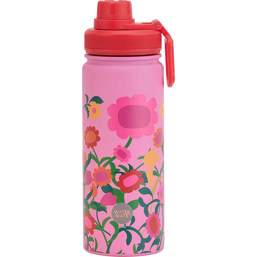 Annabel Trends Watermate 550ml Stainless Steel Bottle Flower Patch