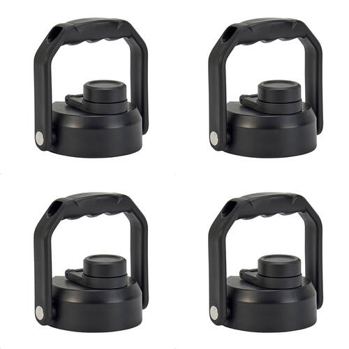 4PK Annabel Trends Stainless Steel Drink Bottle Replacement Lid The Keg - Black