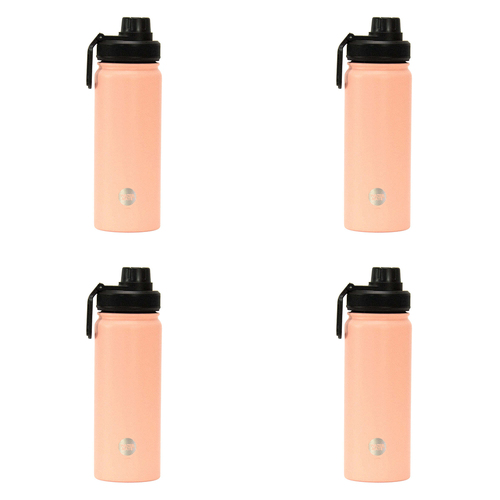 4PK Annabel Trends Watermate 550ml Stainless Steel Bottle Peach