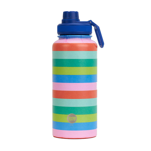 Annabel Trends Watermate 950ml Stainless Steel Bottle Bright Stripe