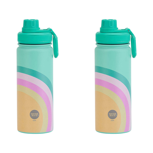 2PK Annabel Trends Watermate 550ml Stainless Steel Bottle Sunrise