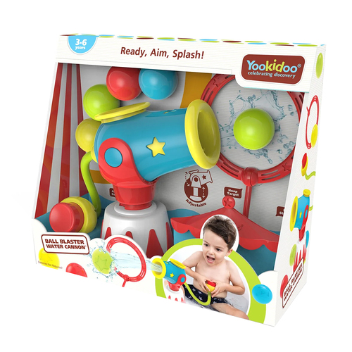Yookidoo Ready Aim Splash Ball Blaster Water Cannon Kids Toy 3-6y