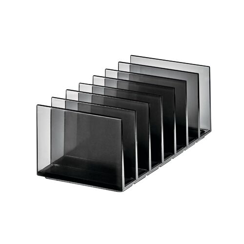 iDesign 20.32x10.16cm Cosmetic Palette Station - Smoke/Matte Black