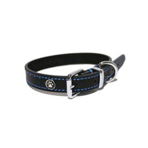 Rosewood 73.5cm Adjustable Leather Pet/Dog Collar Neck Strap/Choker XL Black