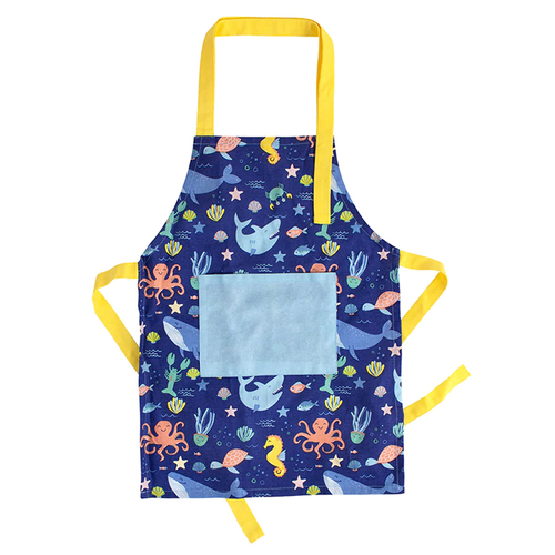 Ladelle Ocean Recycled Cotton Kids Apron