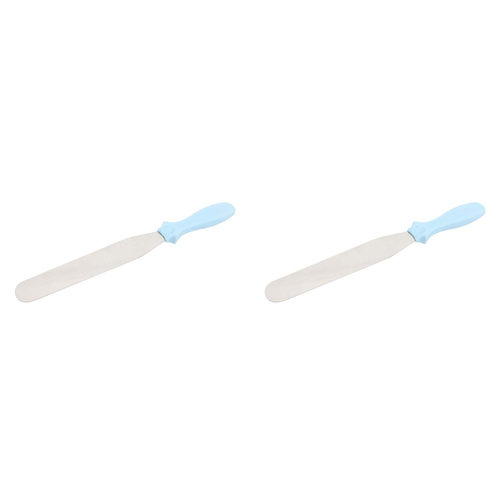 2PK Wiltshire Comfort Grip Flat Stainless Steel Palette Knife