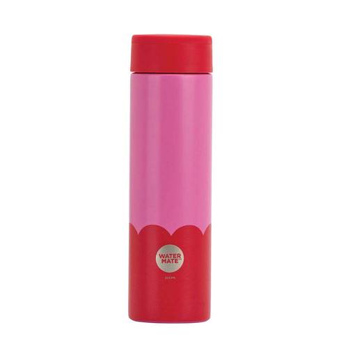 Annabel Trends Stainless Steel Wave 300ml Mini Bottle - Pink Red