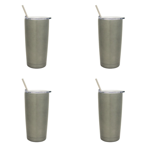 4PK Annabel Trends 500ml Stainless Steel Smoothie Tumbler - Titanium