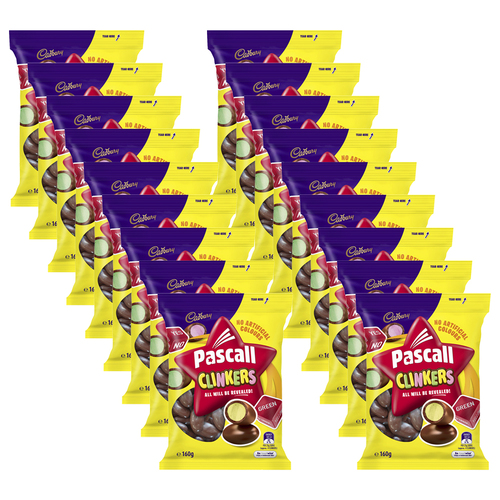 18pc Cadbury Clinkers 160g Sweets Lollies Confectionery