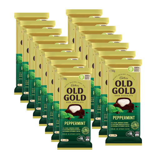 15pc Cadbury Old Gold Peppermint Chocolate Bar 180g