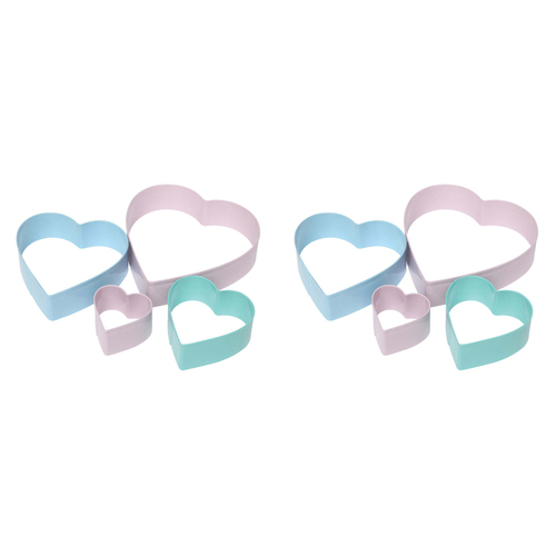 2 x 4pc Wiltshire Heart Shaped Cookie/Biscuit Bakeware Cutters