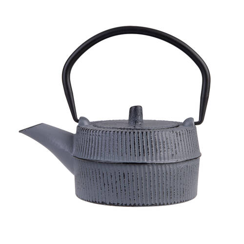 Teaology Traditional Japanese Design Durable Cast Iron Teapot 350ml Grey/Black