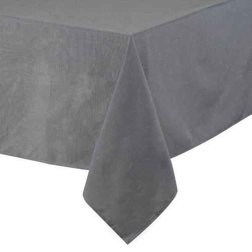 Ladelle Seno  150x300cm Rectangular Tablecloth/Cover Charcoal