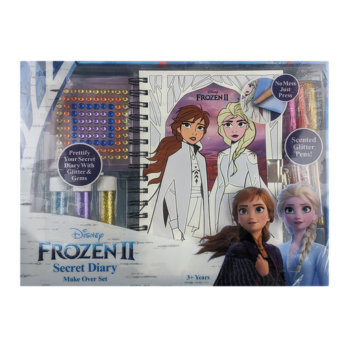 15pc Frozen 2 Secret Diary Make Over Set Kids 3y+