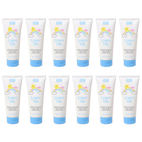 12PK XBC Liquid Talc Lotion For Babies/Infants 200ml Anti Diaper Rash & Chaf