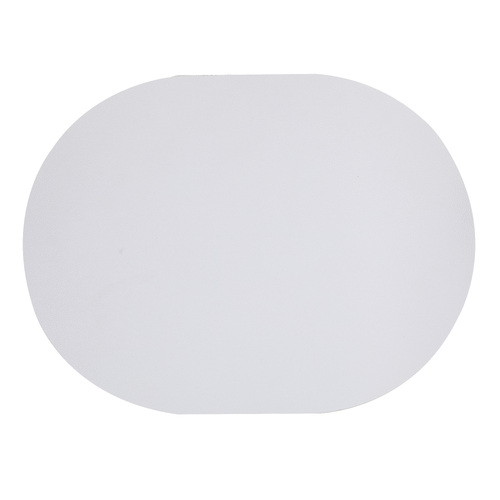 4pc Ladelle Hugo Oval White Vinyl Kitchenware Placemat/Table Mat 33x44cm