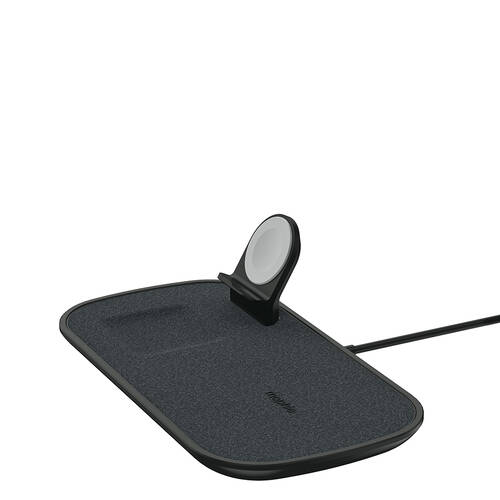 Mophie 3in1 Wireless Charging Fabric Universal Wireless Charger - Black