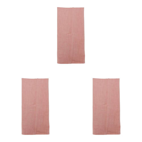 3PK Annabel Trends Cotton Tea Towel 69.5x51.5cm Stonewashed Pink