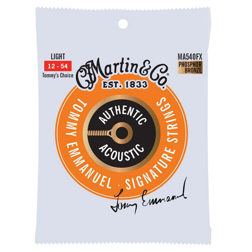 Martin Guitar MA540FX Authentic Strings Flexible Core 92/8 Phosphor Light
