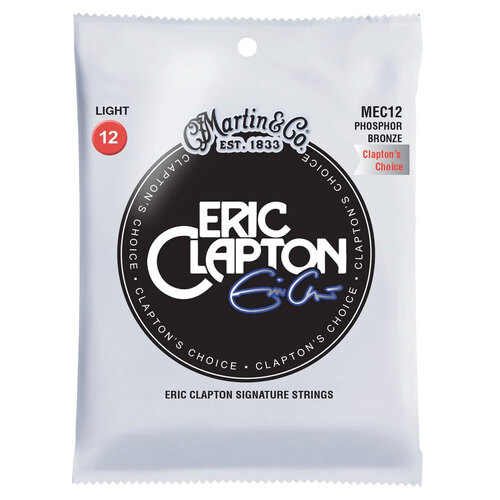 Martin Guitar MEC12 Clapton's Choice Strings 92/8 Phosphor Bronze Light