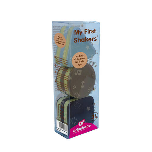 3pc Edushape My First Shakers Shape Boho Chic Baby Educational Toy 6m+