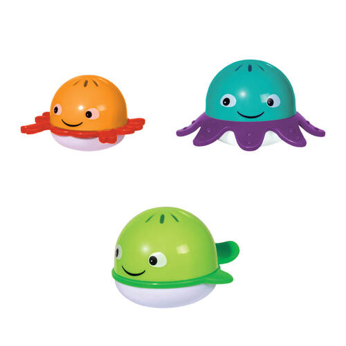 3pc Edushape Tub Buddies Animal Bath Toy Kids/Children Interactive Play 6m+