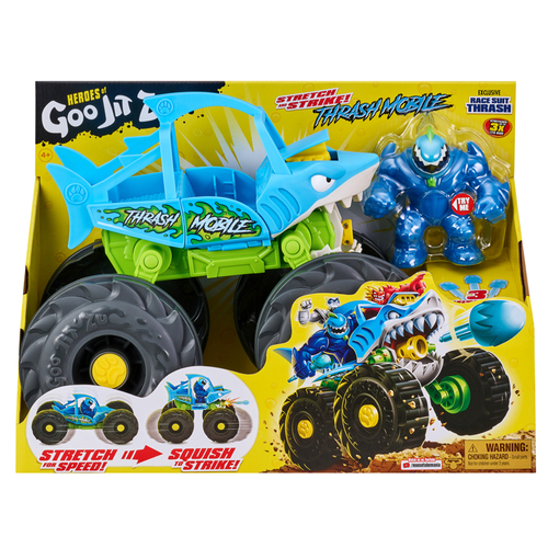 HGJZ Heroes of Goo Jit Zu Stretch & Strike Thrash Mobile Truck Kids Toy 4y+