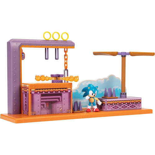 Sonic The Hedgehog 2.5 In Flying Battery Zone Playset Kids 3y+