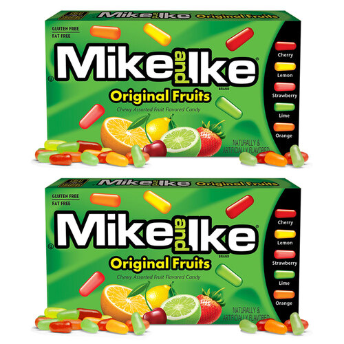 2PK Mike & Ike 141g Original Fruits Flavoured Chewy Candy