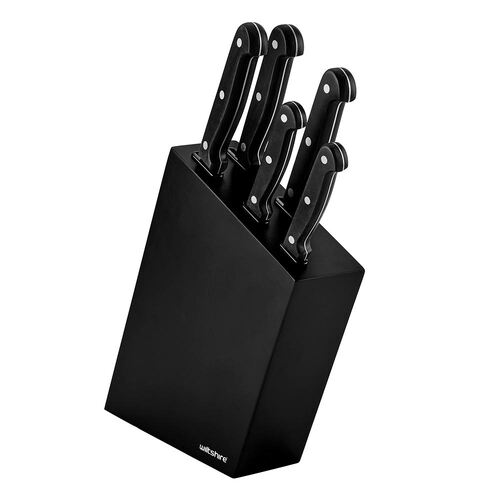 6pc Wiltshire Classic Stainless Steel Kitchen Knife Block Set