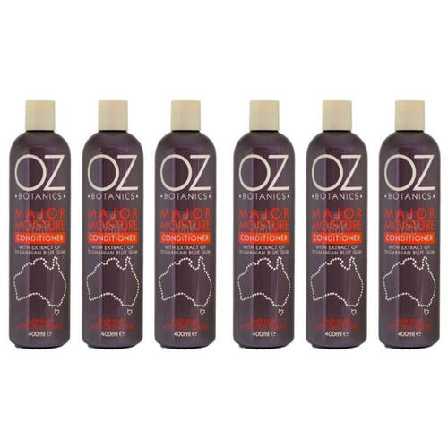 6PK OZ Botanics Major Moisture Conditioner For Damaged Dry All Hair Types 400ml