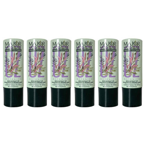 6PK OZ Botanics Major Moisture 3minute Treatment For Dry Dull Hair 150ml
