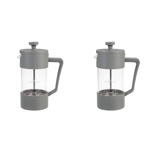 2PK Casabarista Oslo Accent Stainless Steel Coffee Plunger 3 Cup 350ml Eucalypt