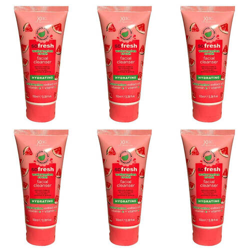 6PK XBC So Fresh Watermelon Crush Daily Facial Cleanser For All Skin Types 100ml