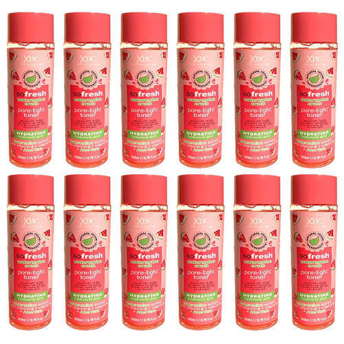12PK XBC So Fresh Watermelon Crush Pore Tight Toner For All Skin Types 200ml