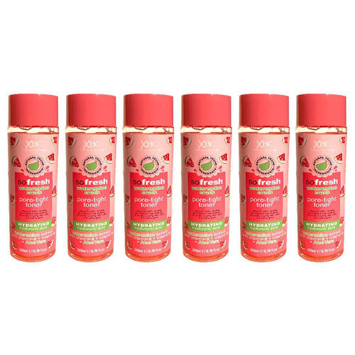 6PK XBC So Fresh Watermelon Crush Pore Tight Toner For All Skin Types 200ml