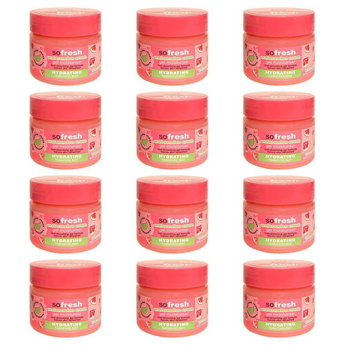 12PK XBC So Fresh Watermelon Crush Hydrating Gel Moisturiser For Dry Dull Skin 50ml