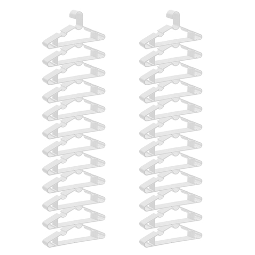 24x 10pc Boxsweden Hangit Plastic Clothes Hangers 39.5cm - Assorted