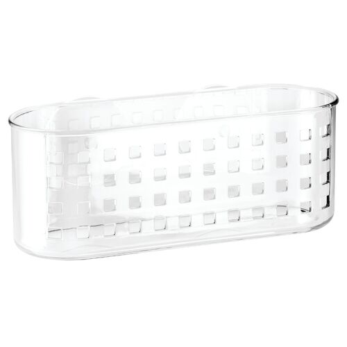 iDesign 26x10.5cm Shower Caddy Suction Basket - Clear