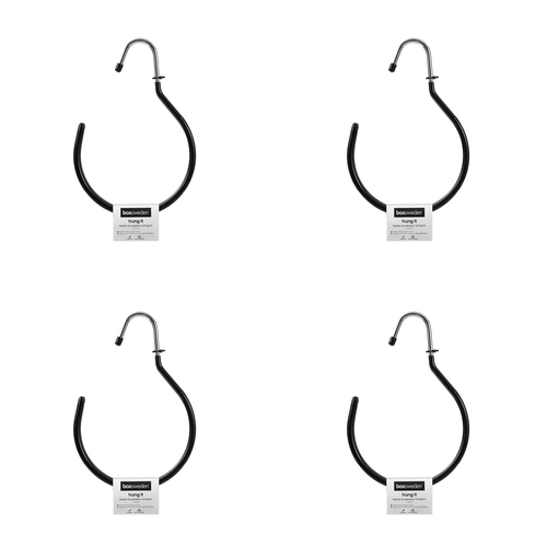 48pc Boxsweden Hangit Metal Accessory Clothes Hanger 20x13cm - Black