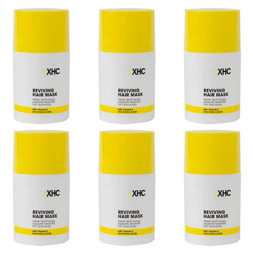6PK XHC Reviving Mask w/ Vitamin E & Amino Acid For Dry Flaky Hair Repair 50ml