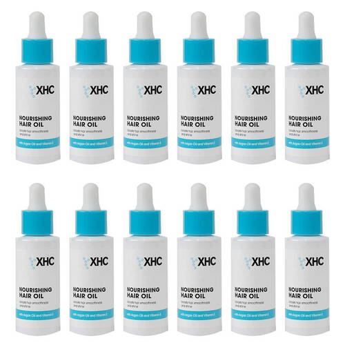 12PK XHC Reviving Nourishing Hair Oil w/ Argan & Vitamin E For Damaged Repair 50ml