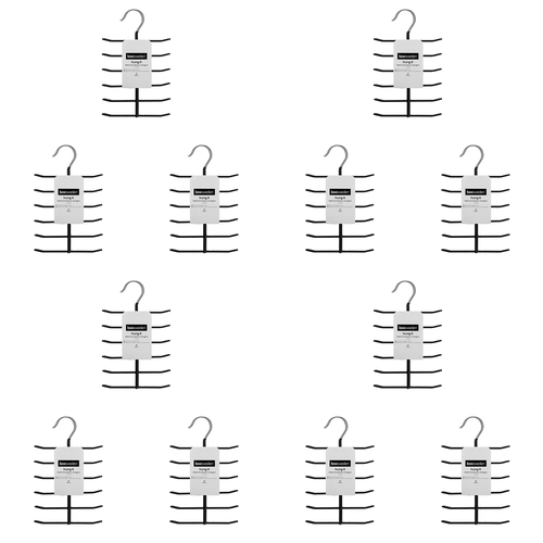24pc Boxsweden Hangit Metal Accessory Clothes Hanger 18.5x26cm - Black