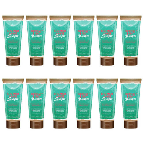 12PK XHC Rosemary & Mint Shampoo For Dry Scalp Hair Split Ends 300ml