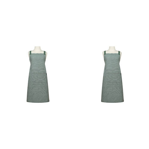 2PK Eco Ladelle Recycled Leaf Cooking Adjustable Apron Kitchen Accessory Green
