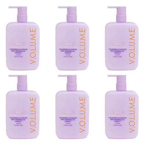 6PK XHC Volume Vegan Hair Conditioner w/ Watermelon Extract 350ml 