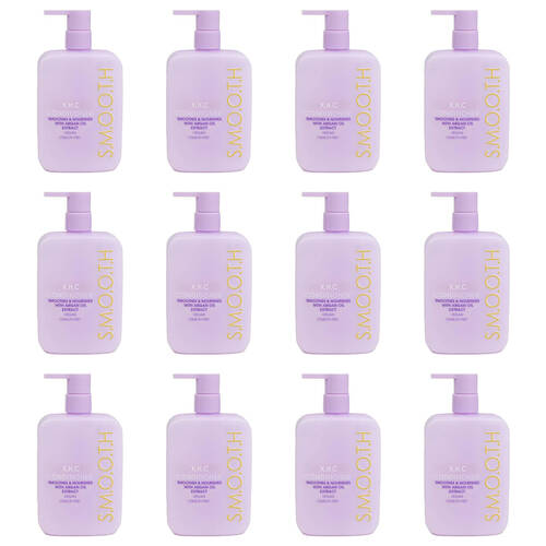 12PK XHC Smooth Conditioner w/ Argan Oil Extract For All Hair Types 350ml