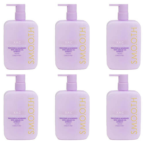 6PK XHC Smooth Conditioner w/ Argan Oil Extract For All Hair Types 350ml