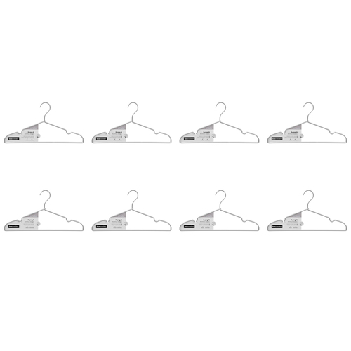 24pc Boxsweden Hangit Aluminium Clothes Hangers 41cm - Silver