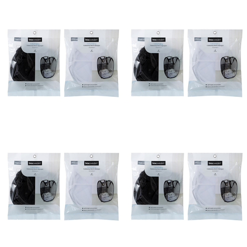 4PK Boxsweden Mesh Laundry Foldaway Hamper 35x58cm - Assorted